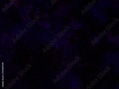 Cosmic blue and purple background with stars and nebulae