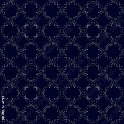Navy Blue Wallpaper, Vector Background with silver ad gray, Luxurious, Wallpaper, Luxury geometric seamless vector pattern in vintage fashion design, printing, fashion design,wedding and invitation.