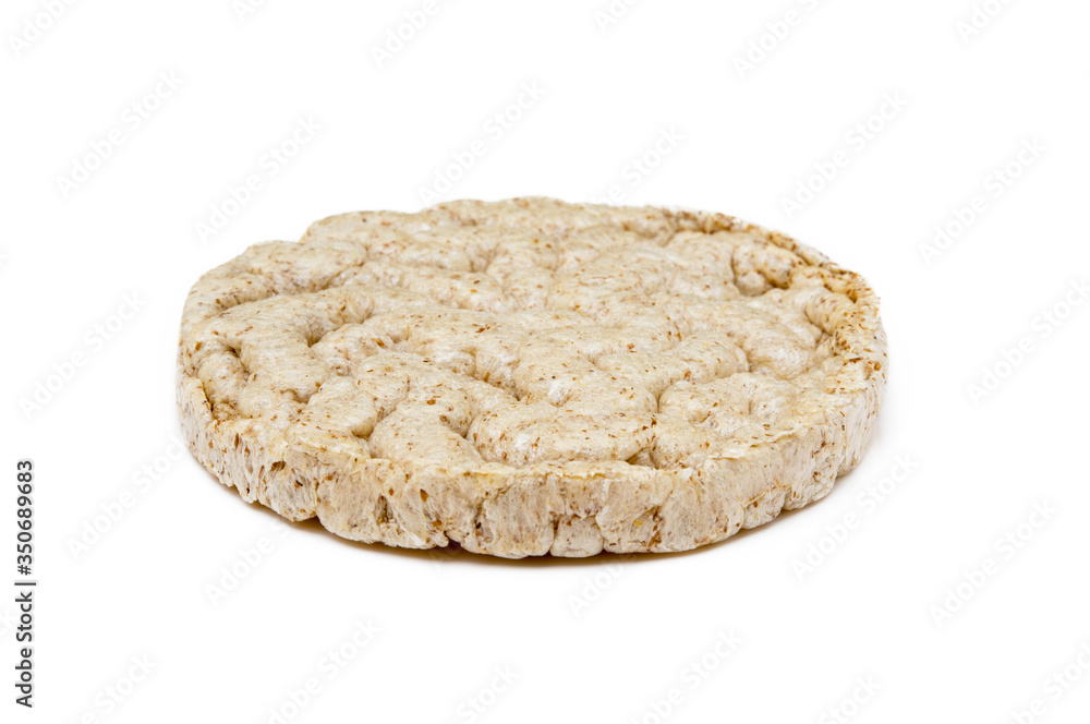 Cereal puffed sandwiches isolated on white background