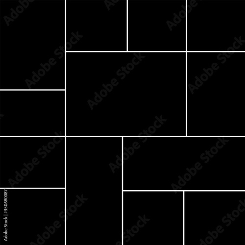 Creative vector Template Collage. Frames for photo.
