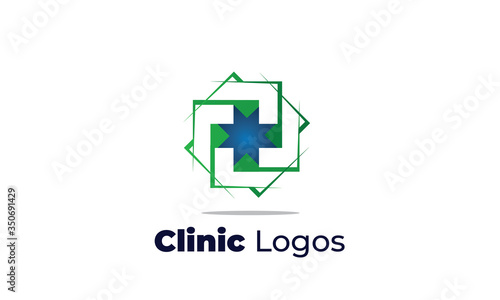 clinic logos can also for clinic logos, medical logo, eye specialist clinic, health care, dental clinic, beauty clinic, drugstore, pharmacy, Nutritionists, Nurses, midwife 
designed with a modern