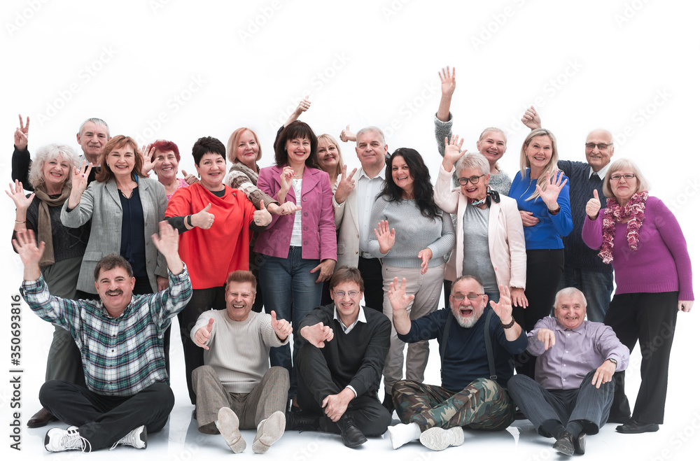 Group of senior people joyfulness concept