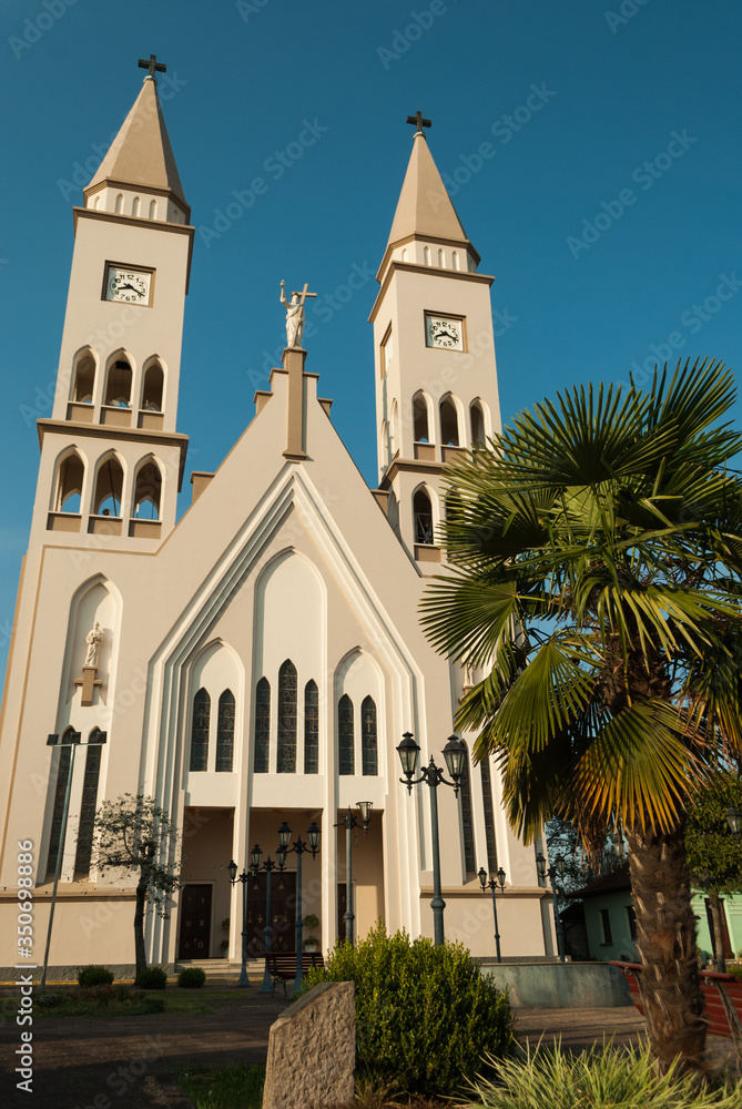 
church in Monte Belo do Sul, rs, Brazil