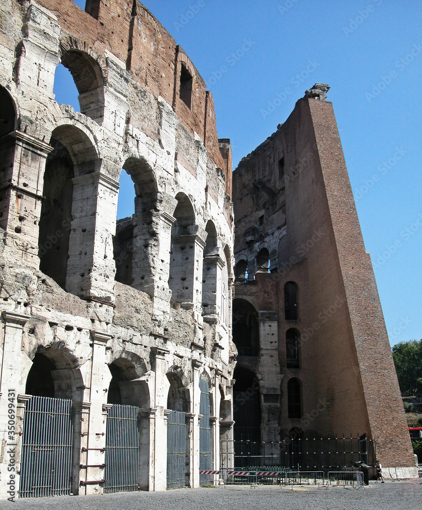 The Great Roman Colosseum in Rome, Italy