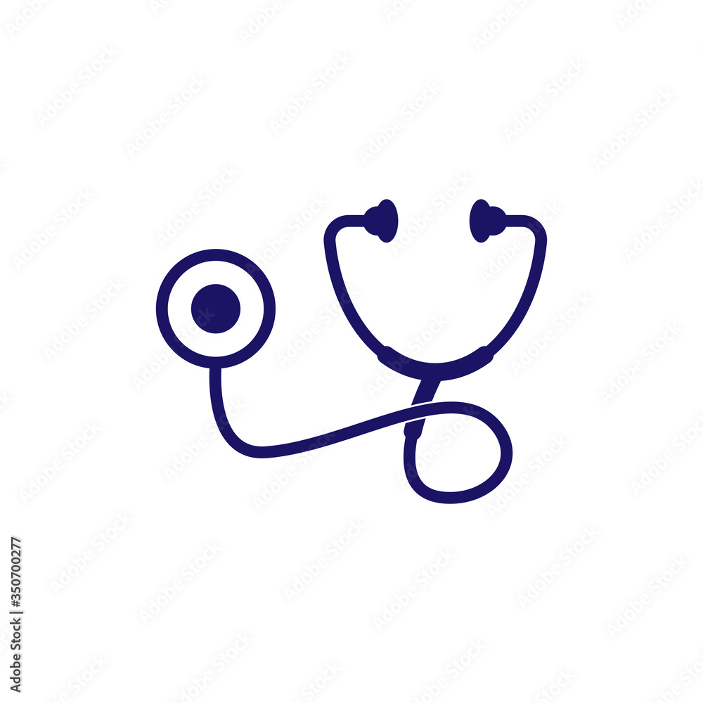 Stethoscope icon trendy flat design Stethoscope icon trendy flat design