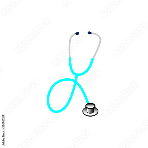 Stethoscope icon trendy flat design