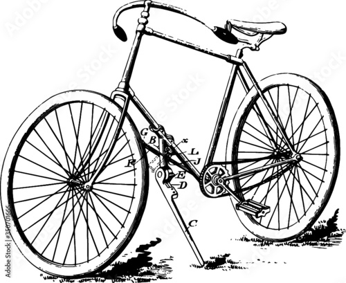 Bicycle Parts Drawing