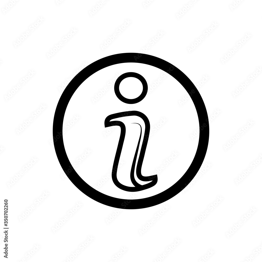 Information icon in trendy flat design Information icon in trendy flat design