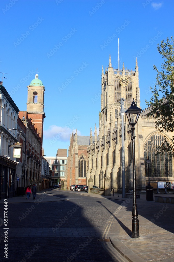 Evening light on Hull Minster/Holy Trinity Church, Kingston upon Hull.