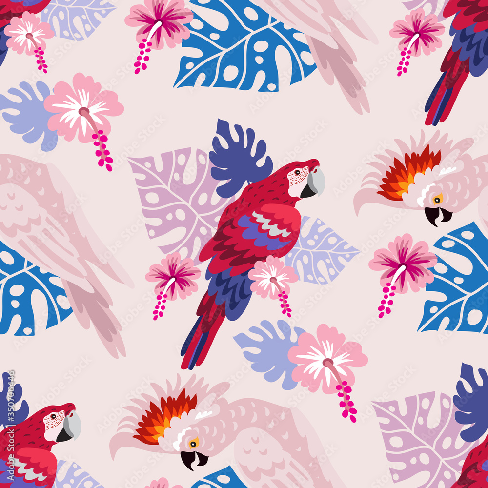 Obraz premium Parrot pattern 34