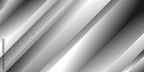 Modern abstract background with diagonal stripes. With gradations of bright white and grey with digital themes and technology.