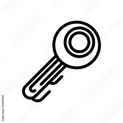 key door line style icon