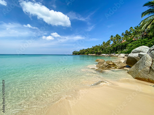 the wonderful beach of the luxury Surin Phuket hotel, Phuket, Thailand