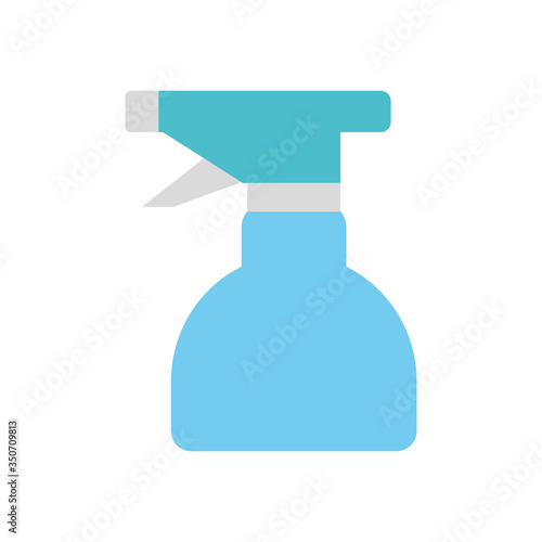 stop the spread concept, srpay bottle icon, flat style