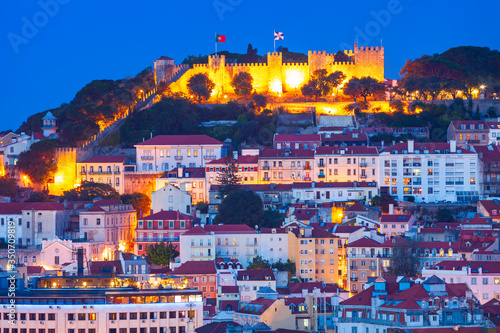 Saint George Castle in Lisbon, Portugal photo