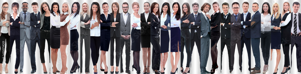 panoramic collage of groups of successful employees. panoramic collage of groups of successful employees.