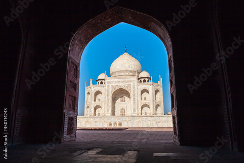 Taj Mahal marble mausoleum  Agra