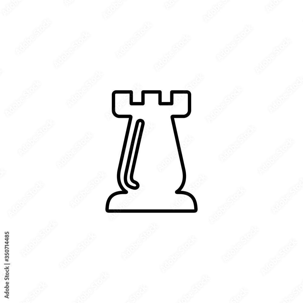Rook icon. Chess figure sign. Strategy symbol. Perfect icon design for web and mobile design Rook icon. Chess figure sign. Strategy symbol. Perfect icon design for web and mobile design
