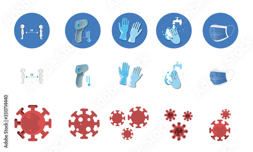 vector coronavirus complete pack