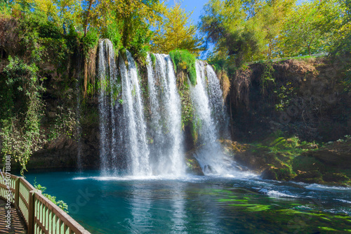 Fototapeta Naklejka Na Ścianę i Meble -  Duden waterfall park in Antalya
