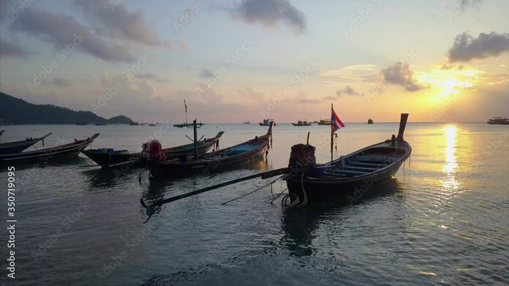 Long-Tail Tahi Boats and Beach Resort Drone Video Ko Tao, Ko Pha-ngan District, Surat Thani, Thailand Long-Tail Tahi Boats and Beach Resort Drone Video Ko Tao, Ko Pha-ngan District, Surat Thani, Thailand