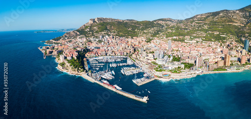 Fototapeta Naklejka Na Ścianę i Meble -  Monte Carlo, Monaco aerial view