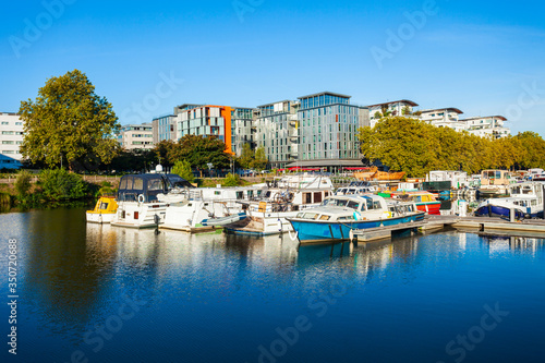 Boats on Erdre river, Nantes