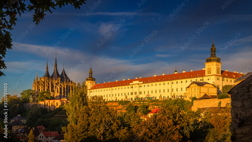 The Cathedral of St Barbara and Jesuit College in Kutna Hora, Czech Republic, Europe.