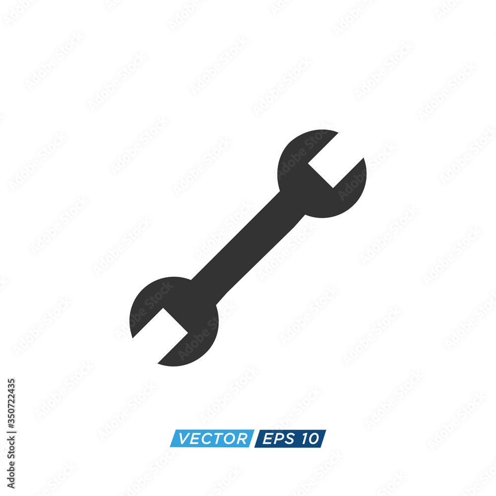 Tool Wrench Icon Design Illustration Tool Wrench Icon Design Illustration
