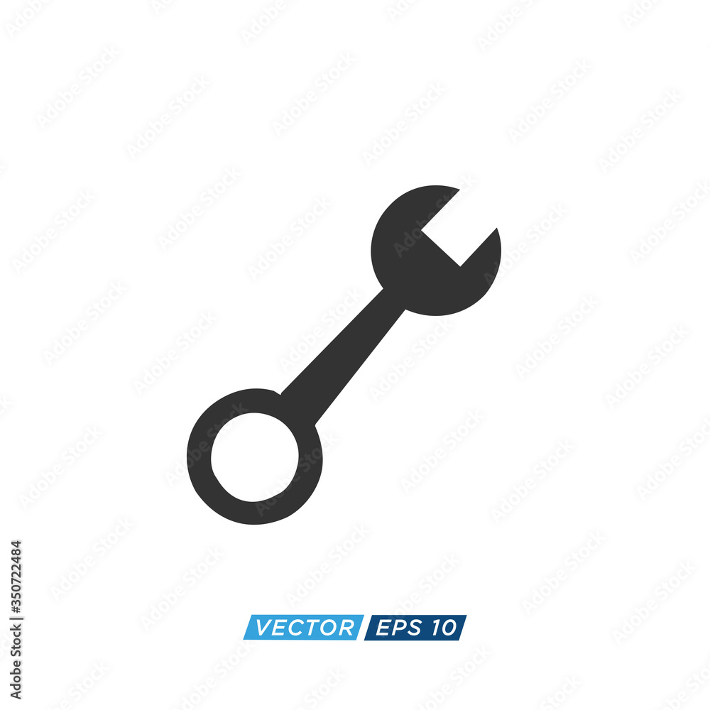 Tool Wrench Icon Design Illustration Tool Wrench Icon Design Illustration