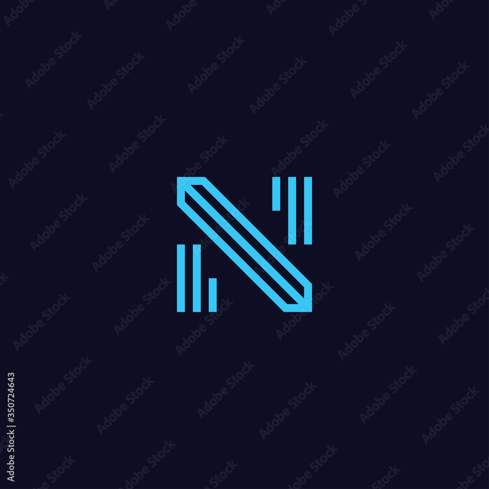 N logo template vector concept N logo template vector concept