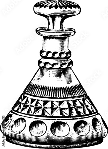 Drawing of a Old Style Decanter Print