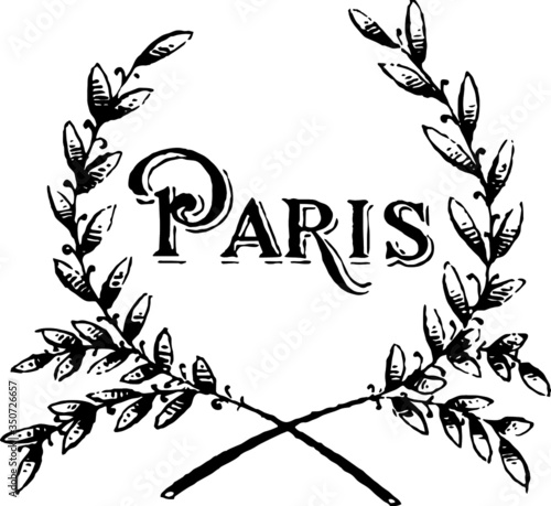 Artists Sketch of a Paris Wreath