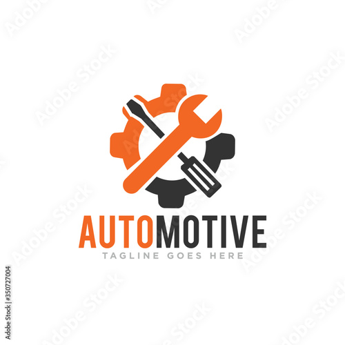 Automotive Mechanic Logo Design Vector