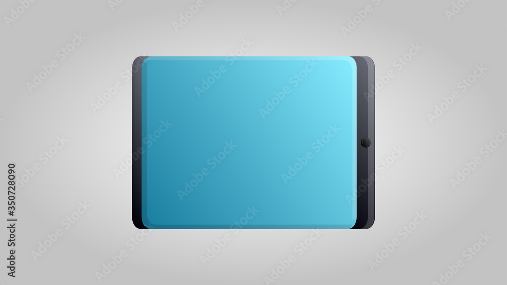 Digital modern touchscreen tablet on a white background. Vector illustration Digital modern touchscreen tablet on a white background. Vector illustration