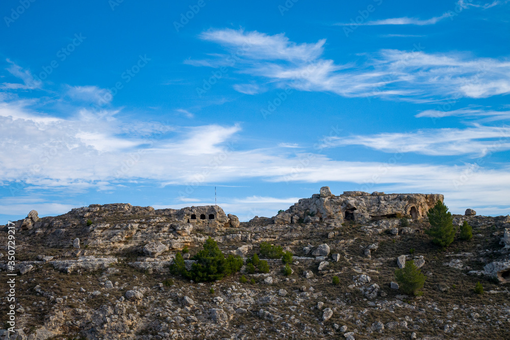 Vista panorámica de la antigua ciudad paleolítica de Matera, Sassi di Matera, Basilicata, sur de Italia
