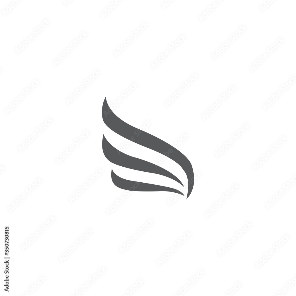 Obraz premium Wing Logo Template vector icon