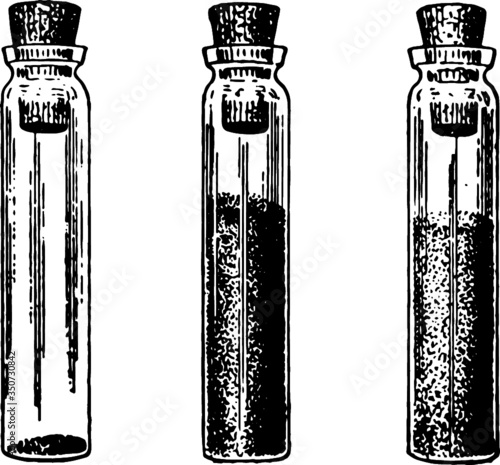Hand Drawn illustration of Test Tubes