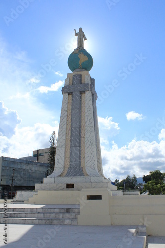 monument to el salvador del mundo in San Salvador El Salvador photo