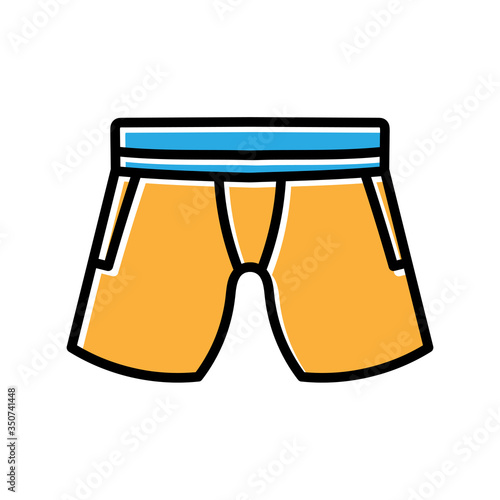 shorts hand drawn icon vector design
