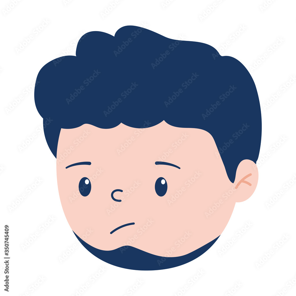 Isolated avatar man cartoon with beard vector design Isolated avatar man cartoon with beard vector design