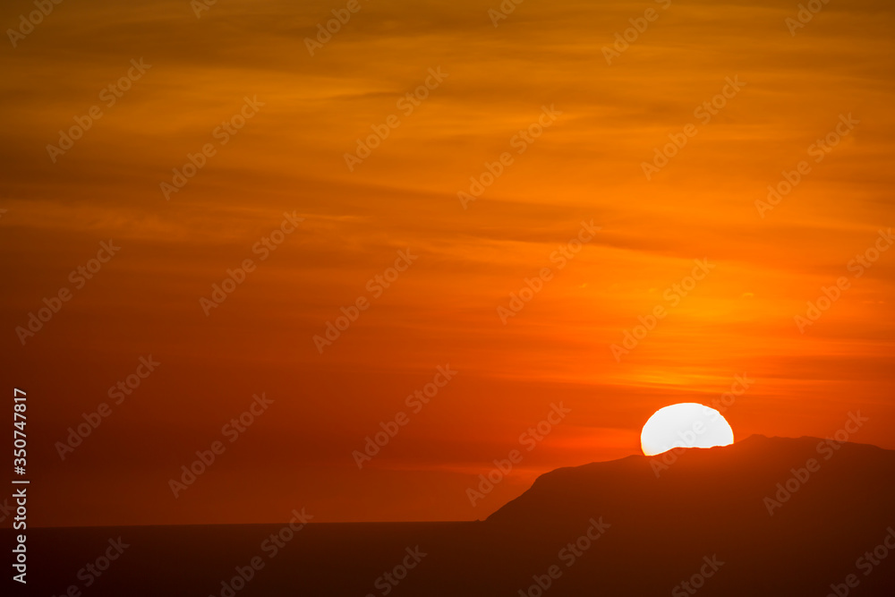 sunset over Catalina