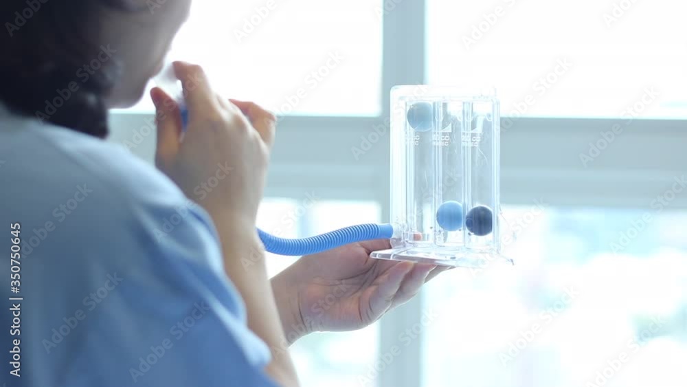 incentive spirometer inhalation exercise pulmonary alveoli restore