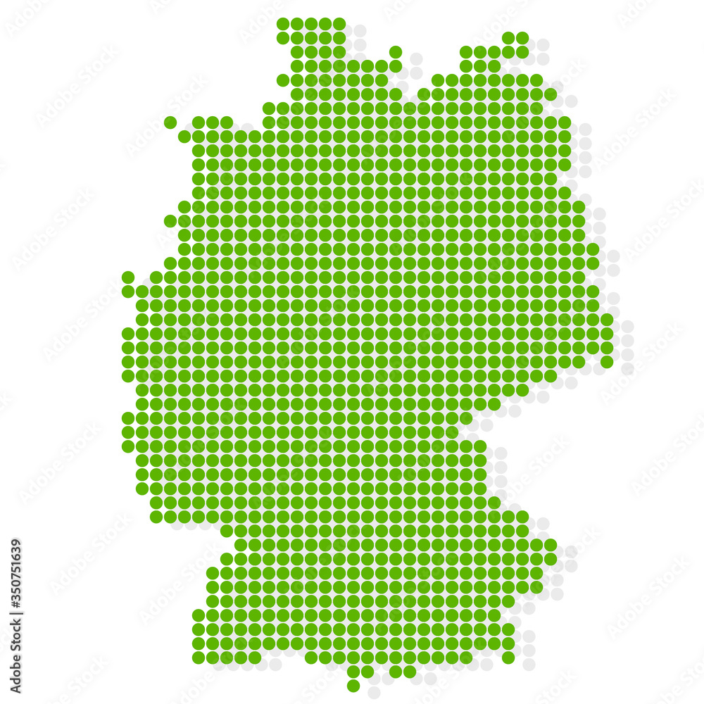 ドイツ　地図　緑　アイコン