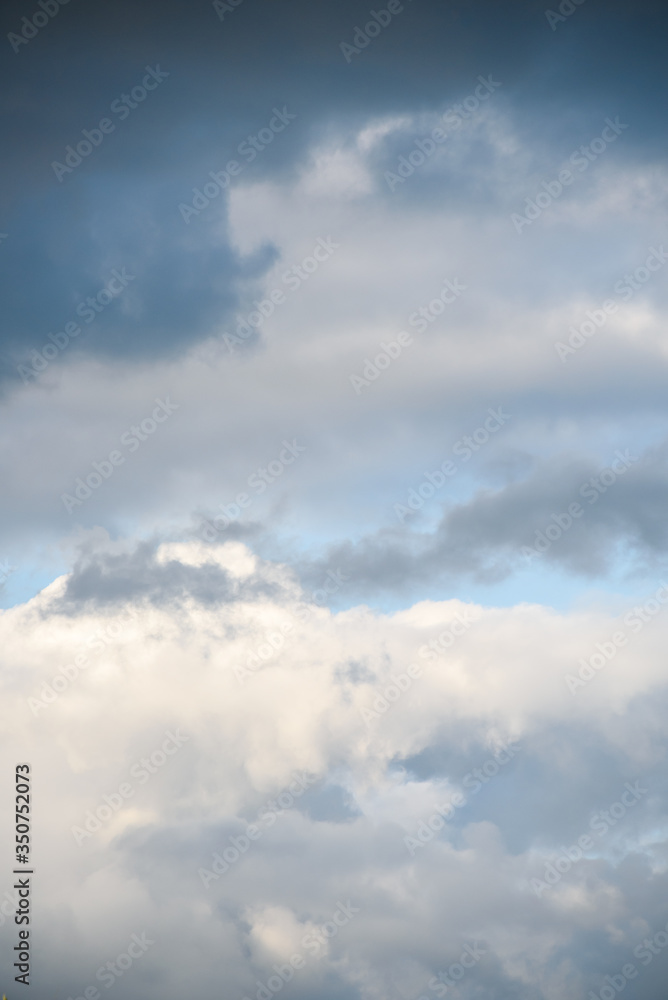 Stormy and cloudy sky as a nature background
