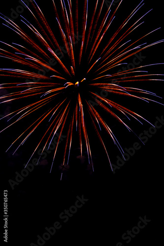 Wallpaper Mural Explosive colorful fireworks display celebrating the fourth of July holiday leaving room for copy.. Torontodigital.ca