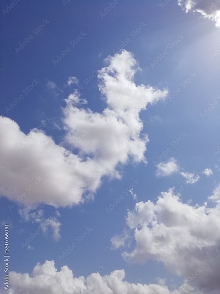 Fototapeta premium blue sky with clouds