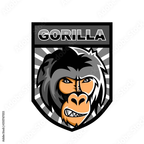 Gorilla esport logo mascot design