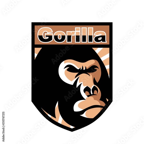 Gorilla esport logo mascot design
