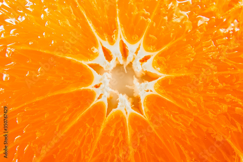 オレンジのマクロ撮影のイメージ